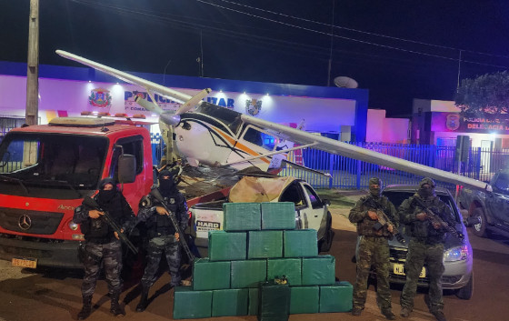 drogas apreendidas em avião em Sapezal