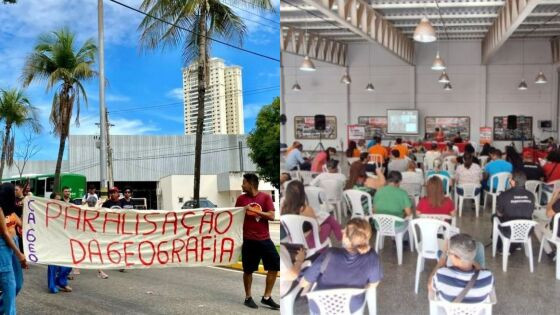 Greve técnicos e alunos UFMT 