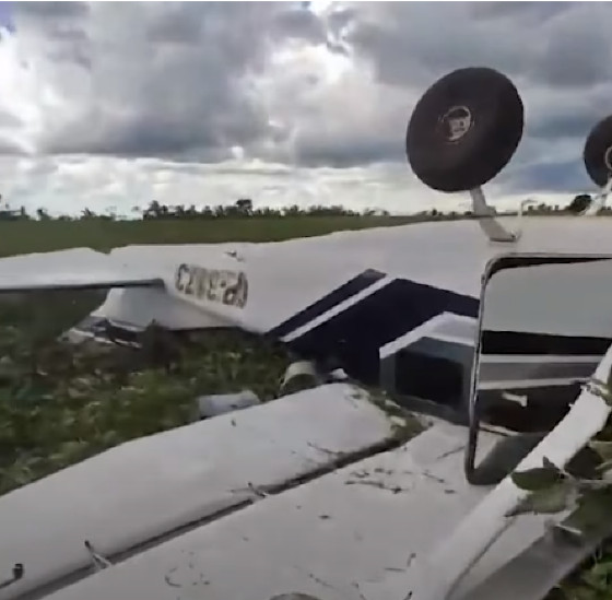Avião com drogas em zona rural de MT