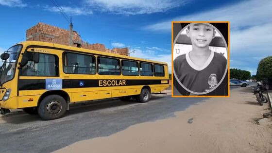 Criança ônibus Nova Marilândia 