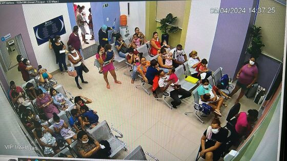 Lotação do PA infantil da Santa Casa