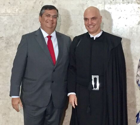 Flávio Dino e Alexandre de Moraes