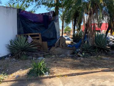 Barracos moradores de rua