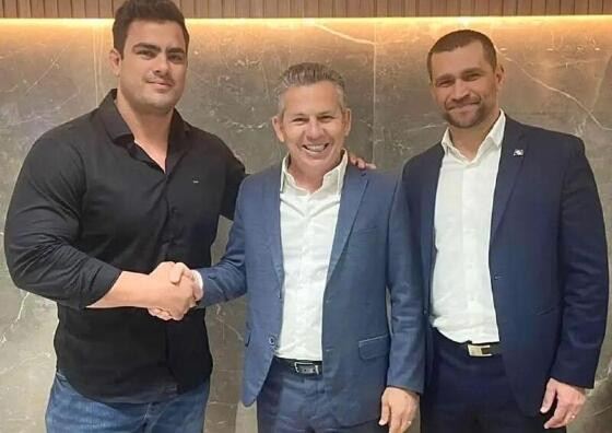 David Moura, Jefferson Neves e Mauro Mendes
