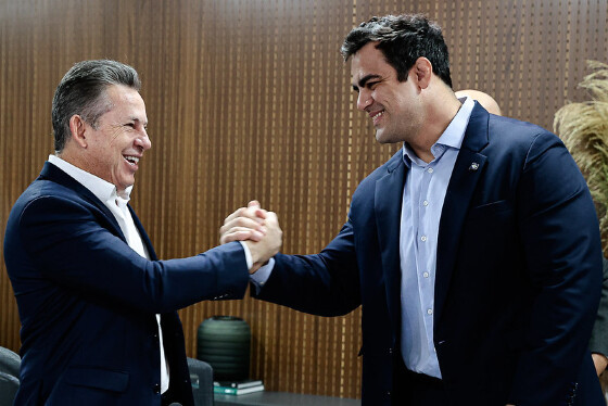 Mauro Mendes e David Mora