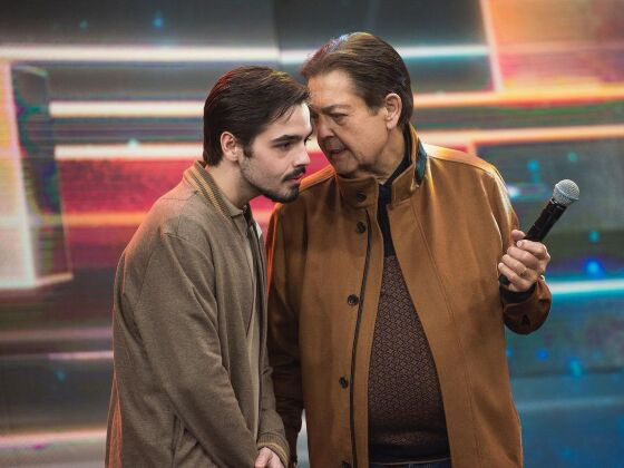 Faustão e filho João