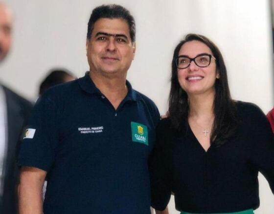 Emanuel Pinheiro e Janaina Riva