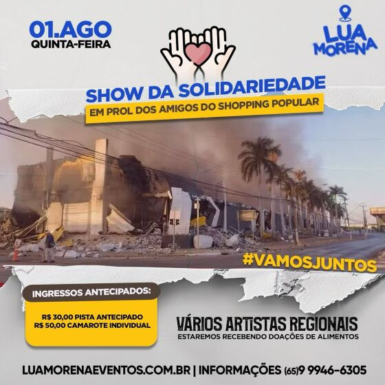 SHOW DA SOLIDARIEDADE LUA MORENA