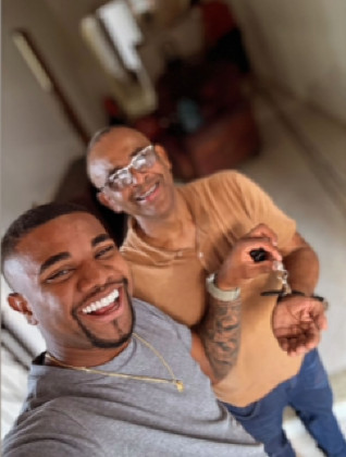 Davi Brito e pai 