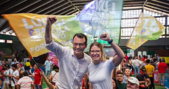 Lúdio Cabral e Rafaela Fávaro