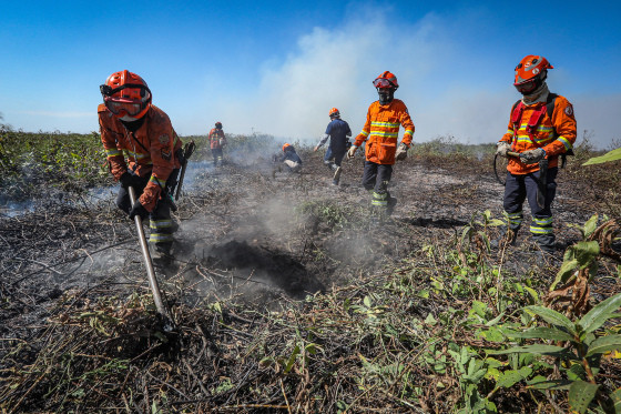 incendio chapada bombeiros