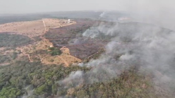 Fogo chapada dos Guimarães setembro 