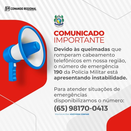 comunicado barra do garças