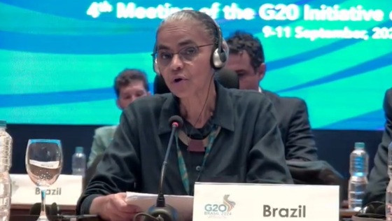 Marina Silva (REDE Sustentabilidade) é ministra do Meio Ambiente e Mudança do Clima no Brasil