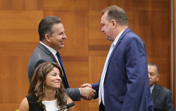 Mauro Mendes e Max Russi
