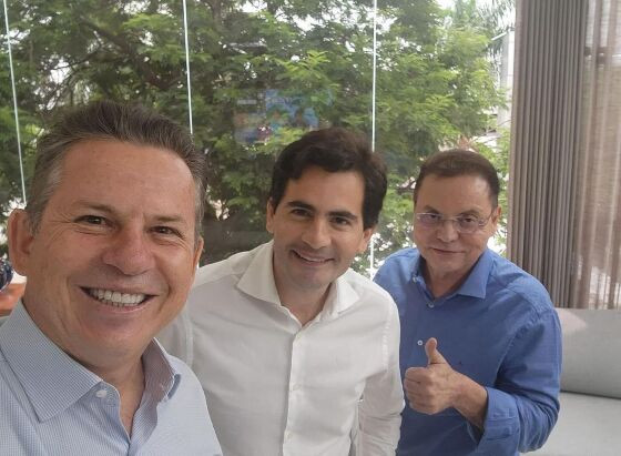 Mauro Mendes, Fabio Garcia e Eduardo Botelho