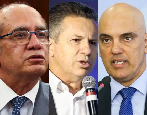 Gilmar Mendes, Mauro Mendes e Alexandre de Moraes