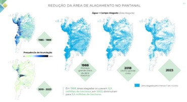 Redução de água no Pantanal estudo 