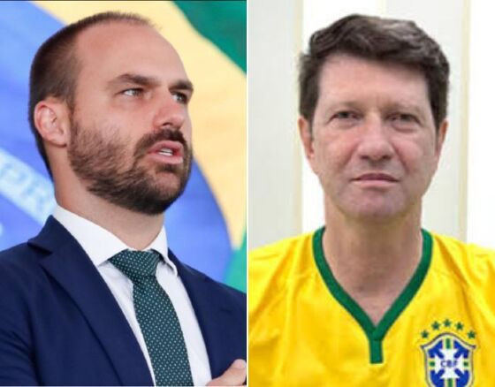 Eduardo Bolsonaro e Odílio Balbinotti