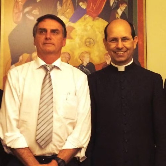 Padre Paulo Ricardo e Jair Bolsonaro