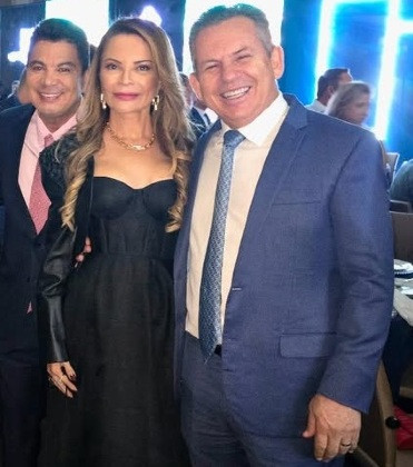 Cidinho, Virginia Mendes e Mauro Mendes