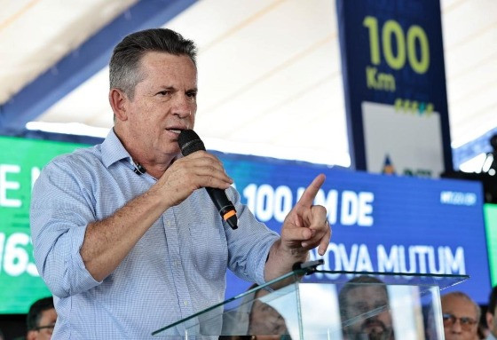 Mendes na entrega da BR-163