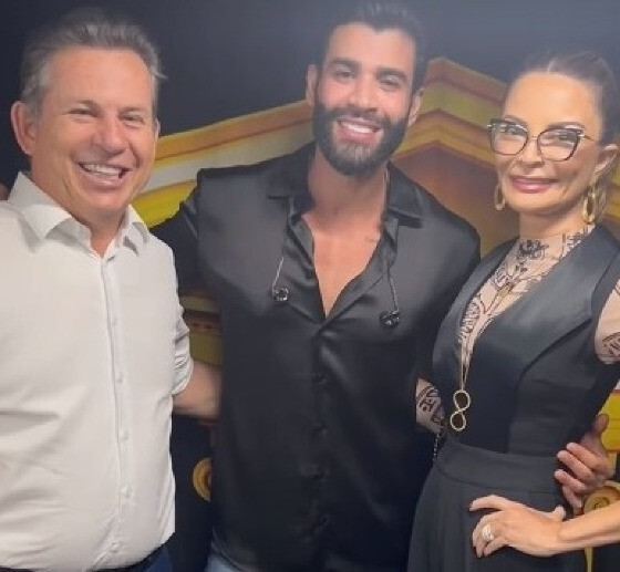 Mauro Mendes e Gusttavo Lima