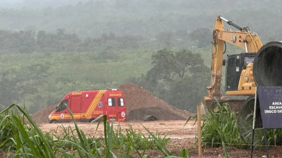 Trabalhador atingido pá carregadeira Pontes e Lacerda 