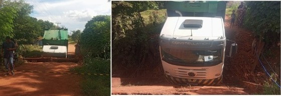 caminhao caiu na ponte