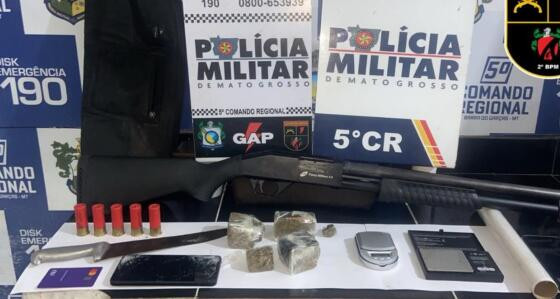  armas e maconha