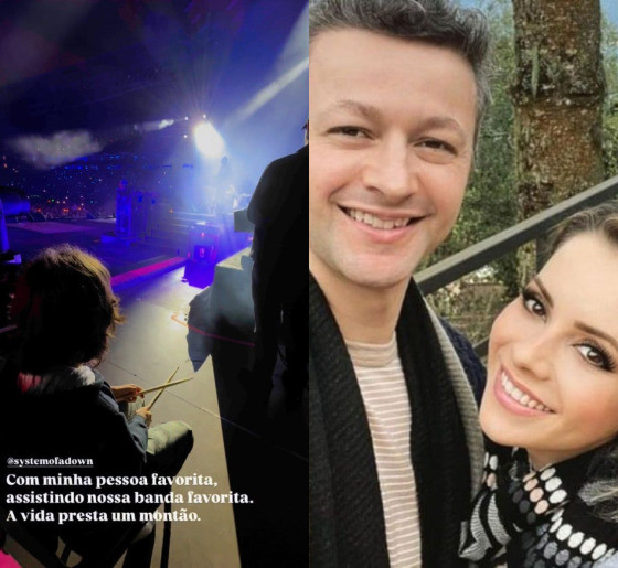 filho,lucas lima e sandy show system of a down.JPG