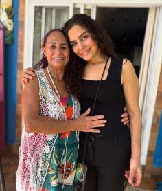 Dona Domingas e Letícia Sabatella