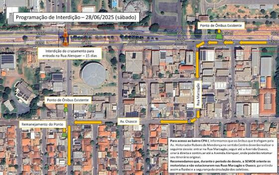 mapa desvio entrada CPA1