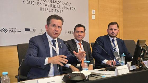 Mauro Mendes e Lucas Costa Beber