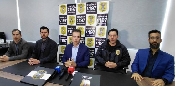 Da esquerda para direita, os delegados: Rafael Scatolon, Gustavo Belão, Cláudio Alvarez, Antenor Pimental e Rodrigo Azem