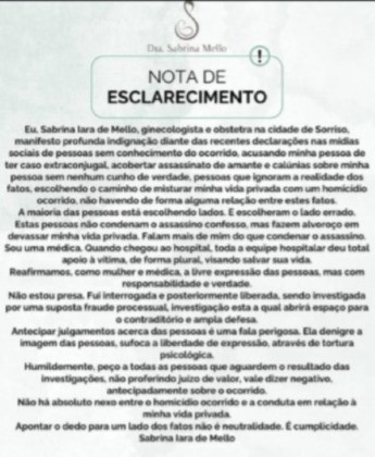 nota da medica sabrina