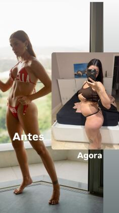 KEY ALVES ANTES E DEPOIS GRAVIDEZ