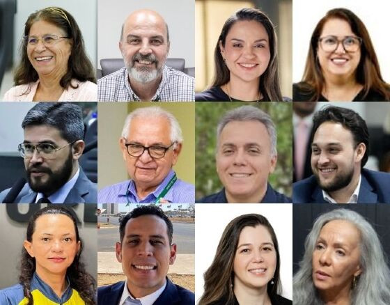Ex-secretária de Educação Solange Dias; atual secretário de Educação Amauri Monge; vice-prefeita Vânia atual secretária de Mobilidade Urbana; atual secretária de Assistência Social Hélida Vilela; vereador Fellipe Côrrea; Vicente Falcão, atual secretá