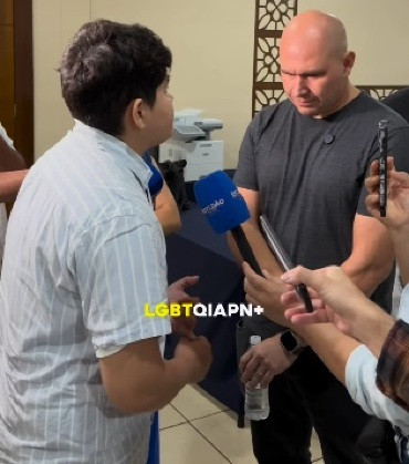 O prefeito de Cuiabá, Abilio Brunini (PL), e o coordenador do Instituto Brasileiro de Transmasculinidades (Ibrat) em Mato Grosso, Julian Tacanã, discutiram devido a linguagem neutra.