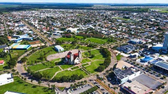 FOTO AÉREA DA CIDADE DE LUCAS DO RIO VERDE