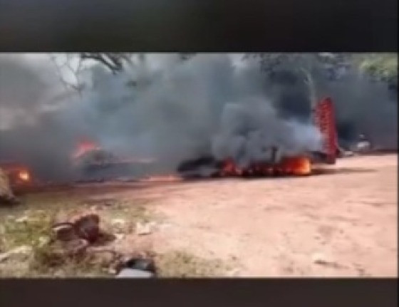 Novo vídeo mostra ação em área de garimpo: “Um desastre, acabando tudo em fogo”