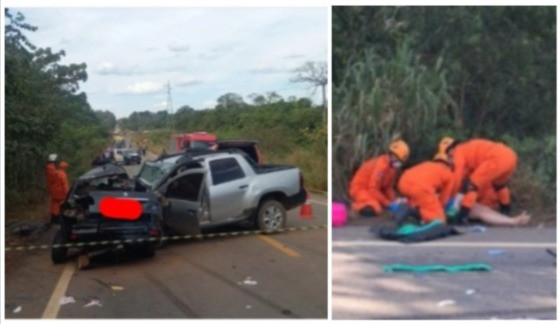 Video mostra grave acidente com mortos na MT-208, em Alta Floresta