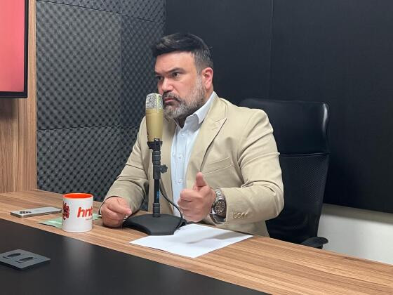O presidente do LIDE em Mato Grosso, Igor Taques, no podcast HNT TV Entrevista.