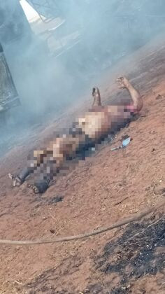 Motorista de caminhão morre carbonizado durante descarga de calcário