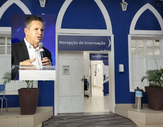 Mauro Mendes na Santa Casa
