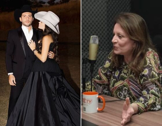 A filha do 'Rei do Porco', Ana Carolina Morais Moderno, quebrou o protocolo e casou de preto