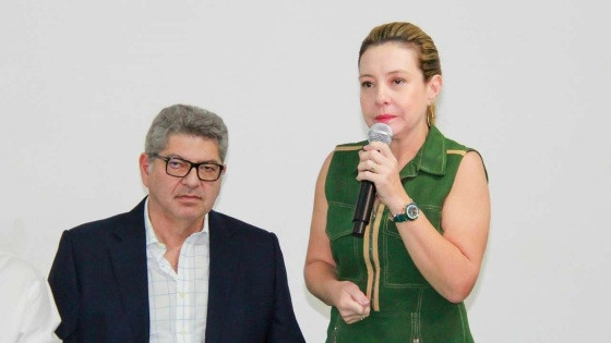 A prefeita de Várzea Grande, Flávia Moretti (PL). 