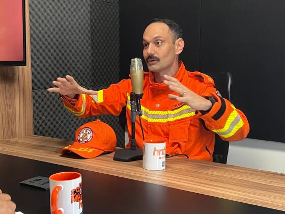 O tenente coronel do Corpo de Bombeiros e comandante  do Batalhão de Emergências (BEA), Rafael Ribeiro Marcondes