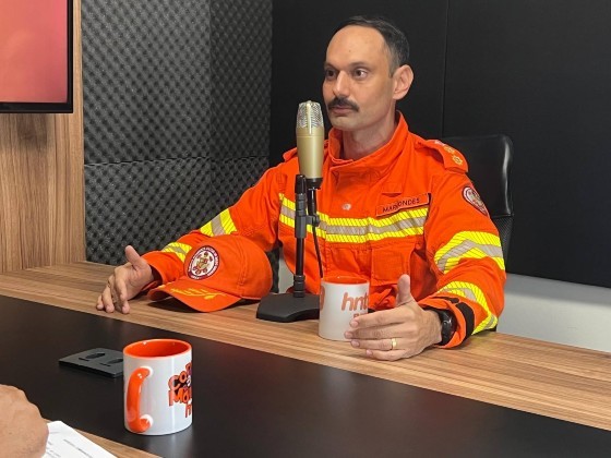 O tenente coronel do Corpo de Bombeiros e comandante do Batalhão de Emergências (BEA), Rafael Ribeiro Marcondes