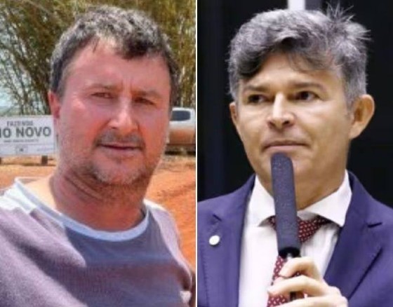 O produtor rural Valmor Scariote e o deputado federal José Medeiros (PL)
